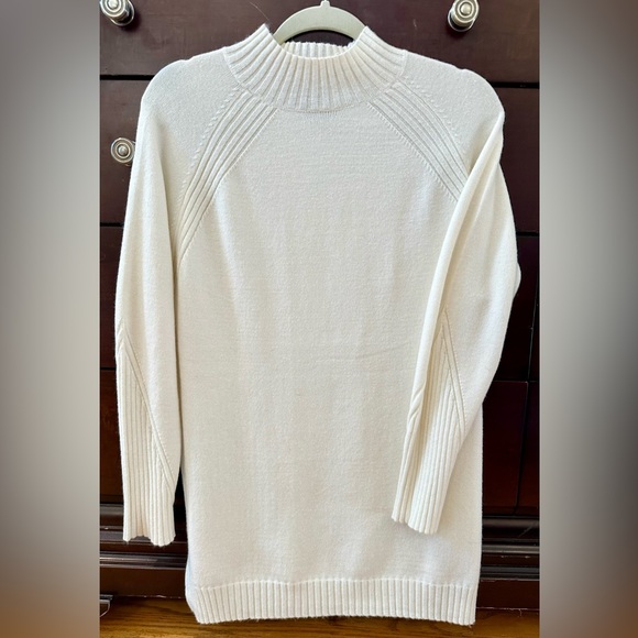 Charlie B mock neck tunic sweater - cream - Picture 4 of 5